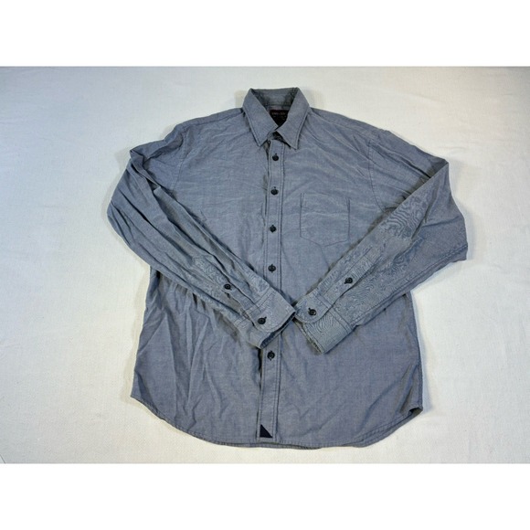 UNTUCKit Other - UNTUCKit Shirt Mens Medium‎ Blue Micro Stripe Long Sleeve Button Down Cotton
